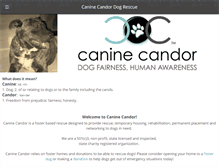 Tablet Screenshot of caninecandor.com
